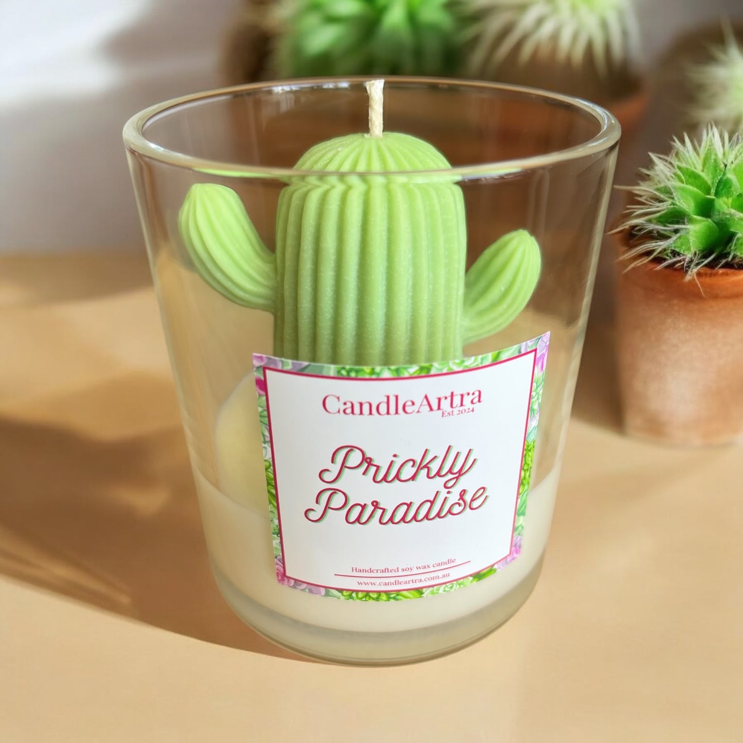 Succulent Candle - Prickly Paradise