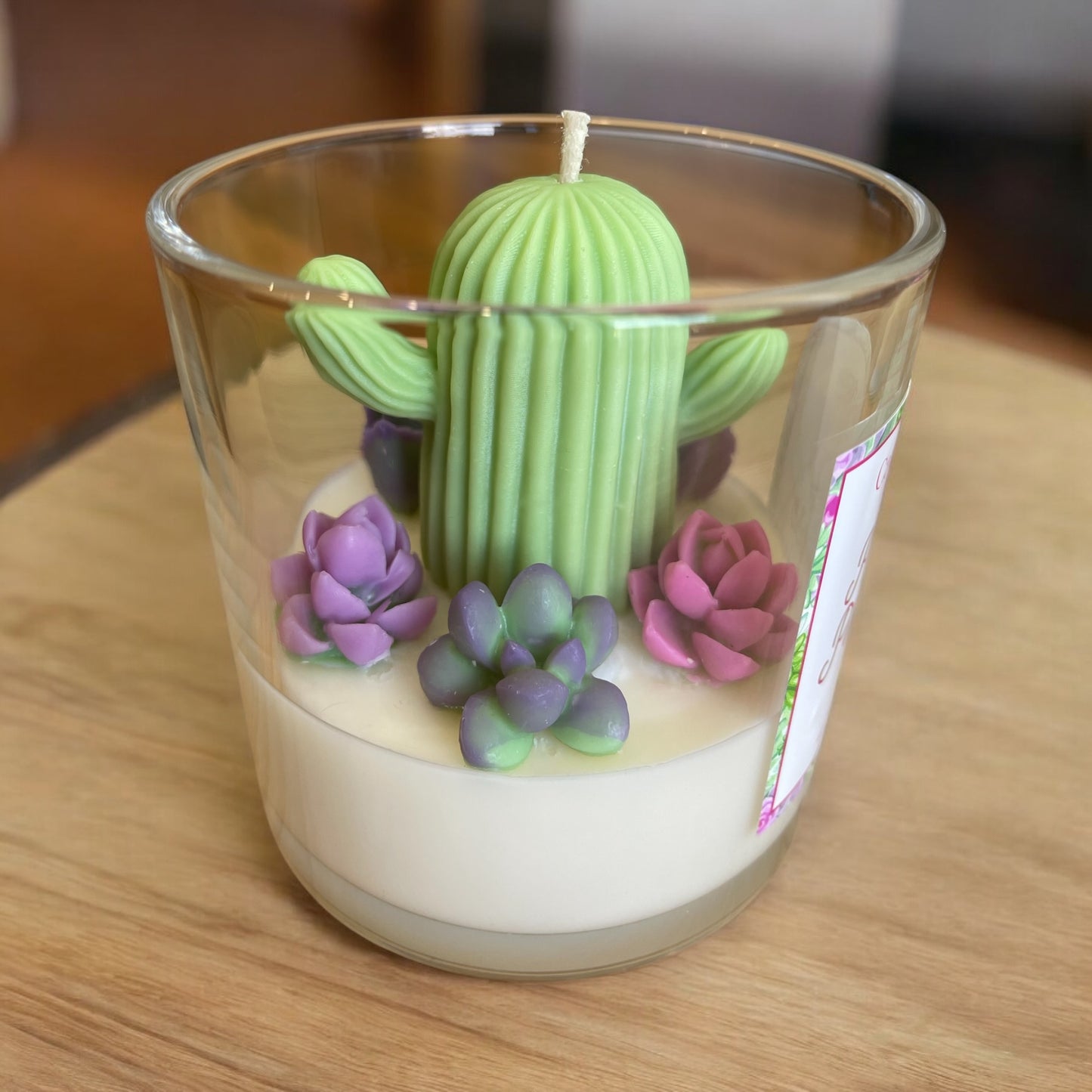 Succulent Candle - Prickly Paradise