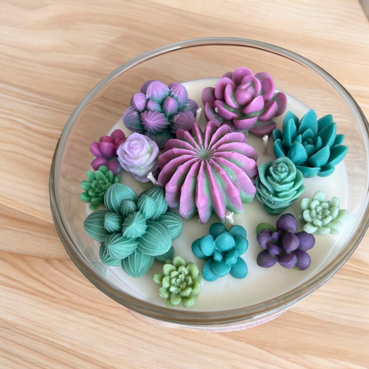 Succulent Candle Bowl - Prickly Paradise