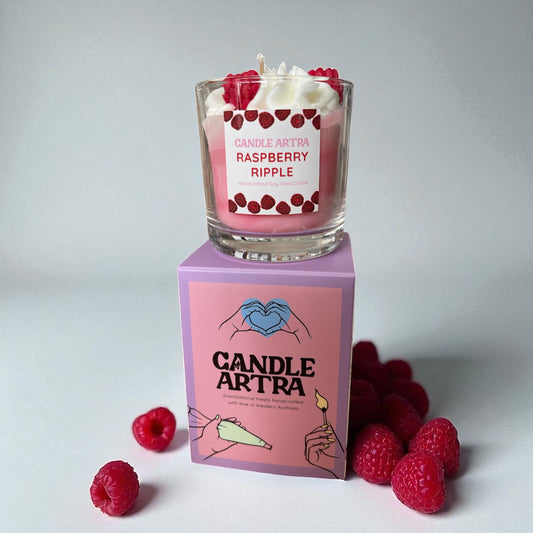 Dessert Candle - Raspberry Ripple Candle