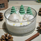 Christmas Candle - Winter Scene bowl