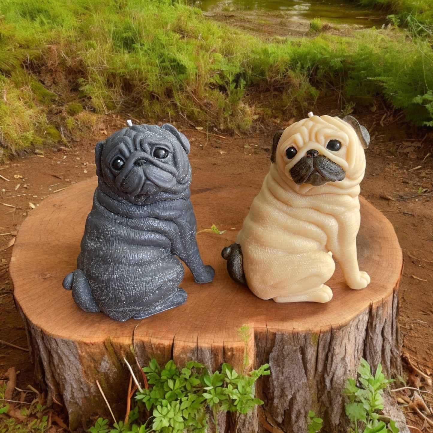 Pug Candle