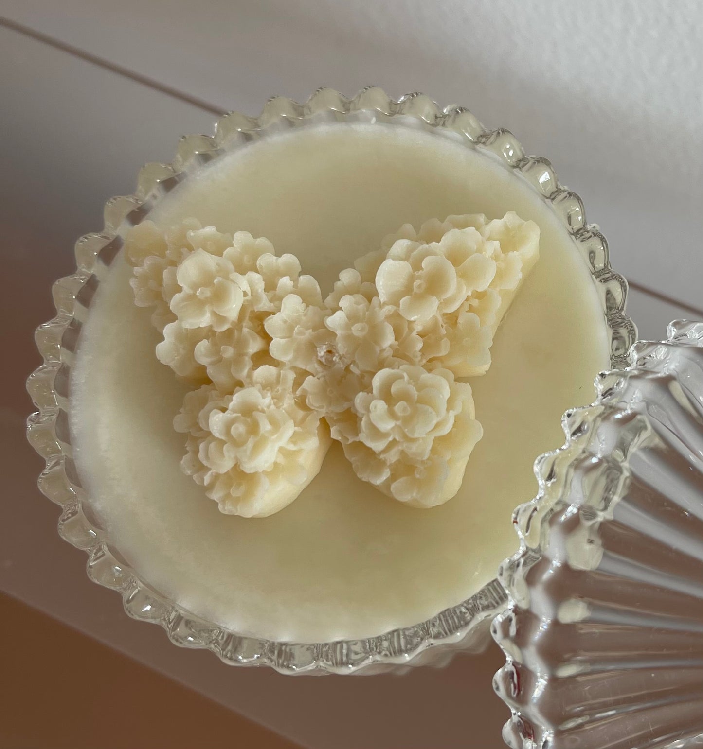 Wedding Bomboniere - Favour Candle with butterfly topper