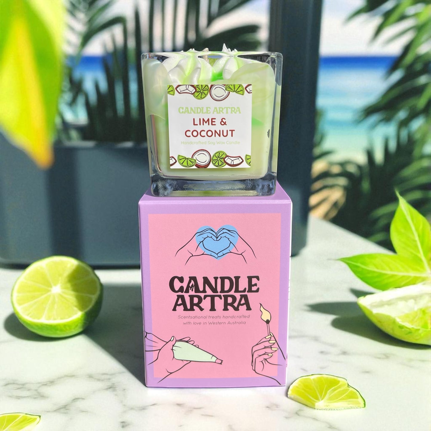 Dessert Candle - Lime & Coconut Candle