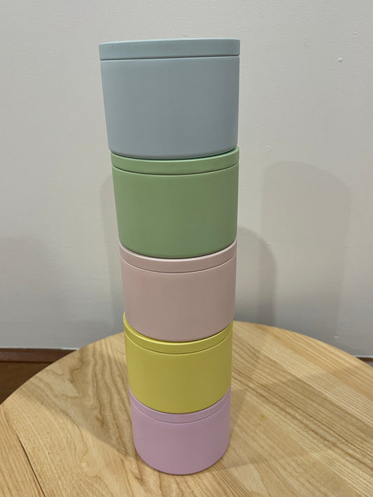 Pastel Tin Candles