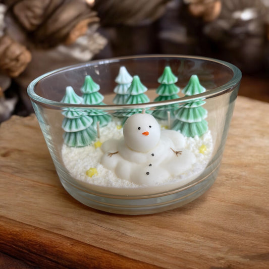 Christmas Candle - Winter Scene bowl