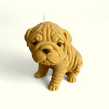 Bulldog Puppy Candle