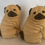 Pug Candle