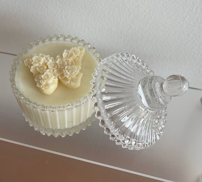 Wedding Bomboniere - Favour Candle with butterfly topper