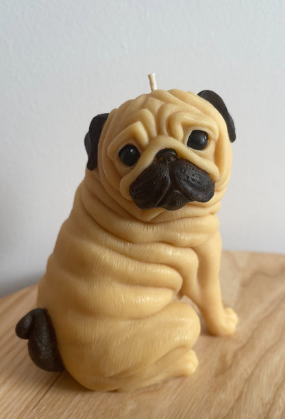 Pug Candle