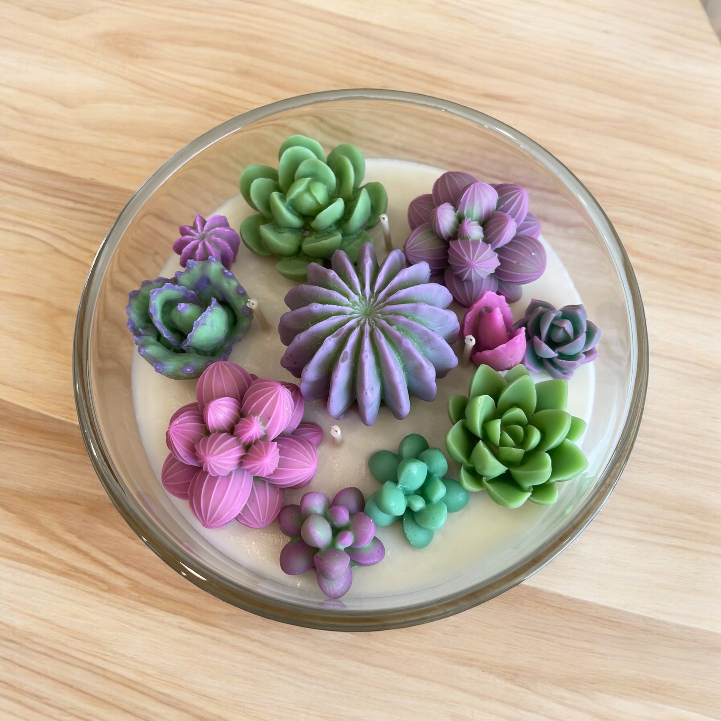 Succulent Candle Bowl - Prickly Paradise