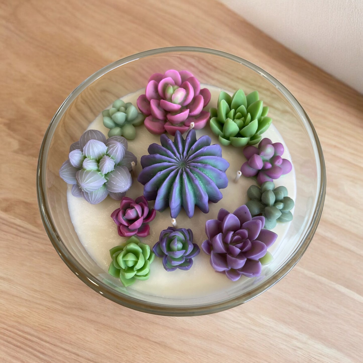 Succulent Candle Bowl - Prickly Paradise