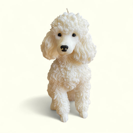 Poodle Dog Candle