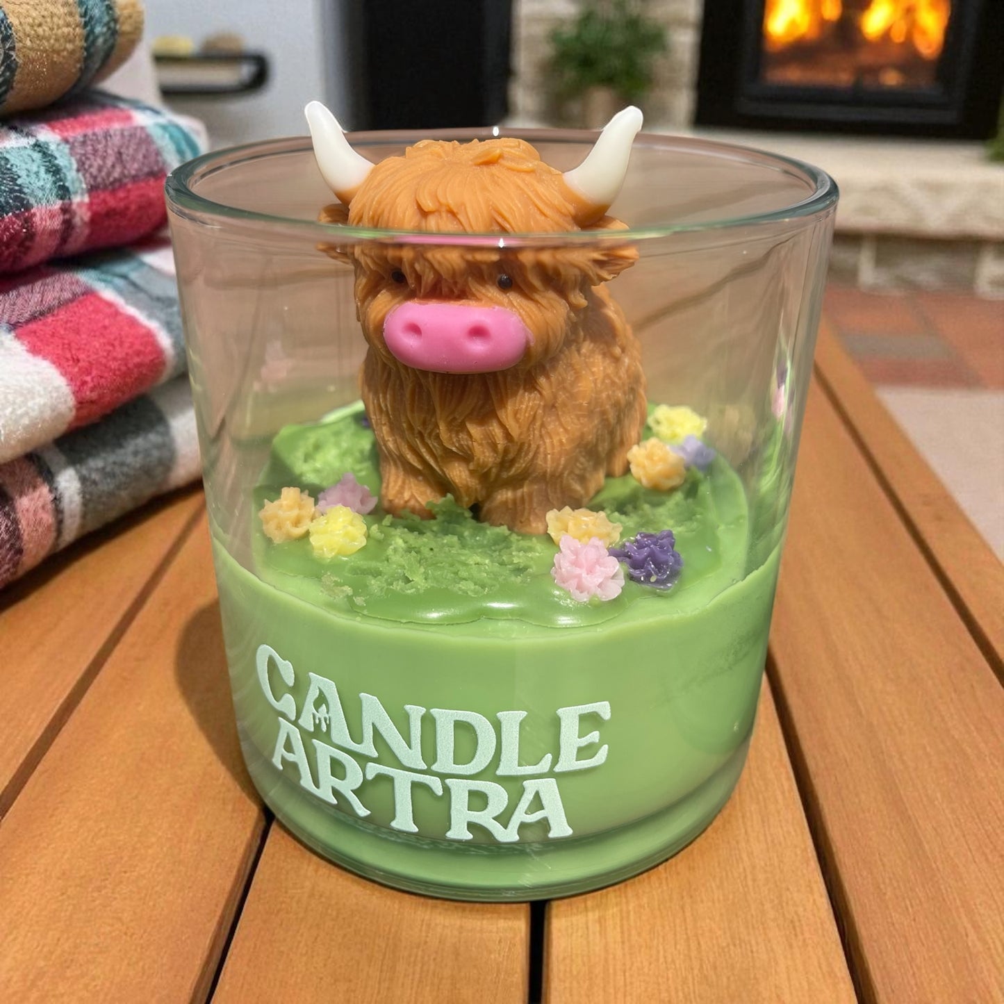Highland Cow Candle