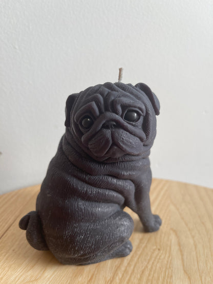 Pug Candle